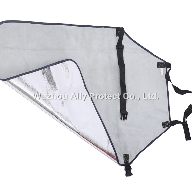 AP-6400 Leather lined Aluminized PFR Radiant heat resistant Apron